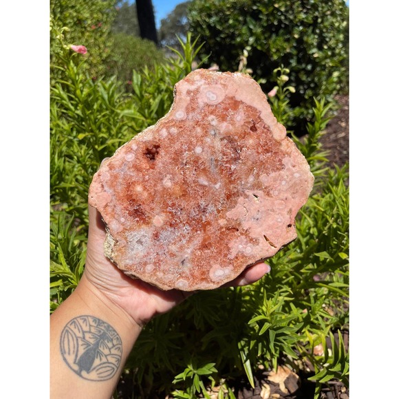 Pink Amethyst Slab | Super Druzy Pink Amethyst - Picture 1 of 10